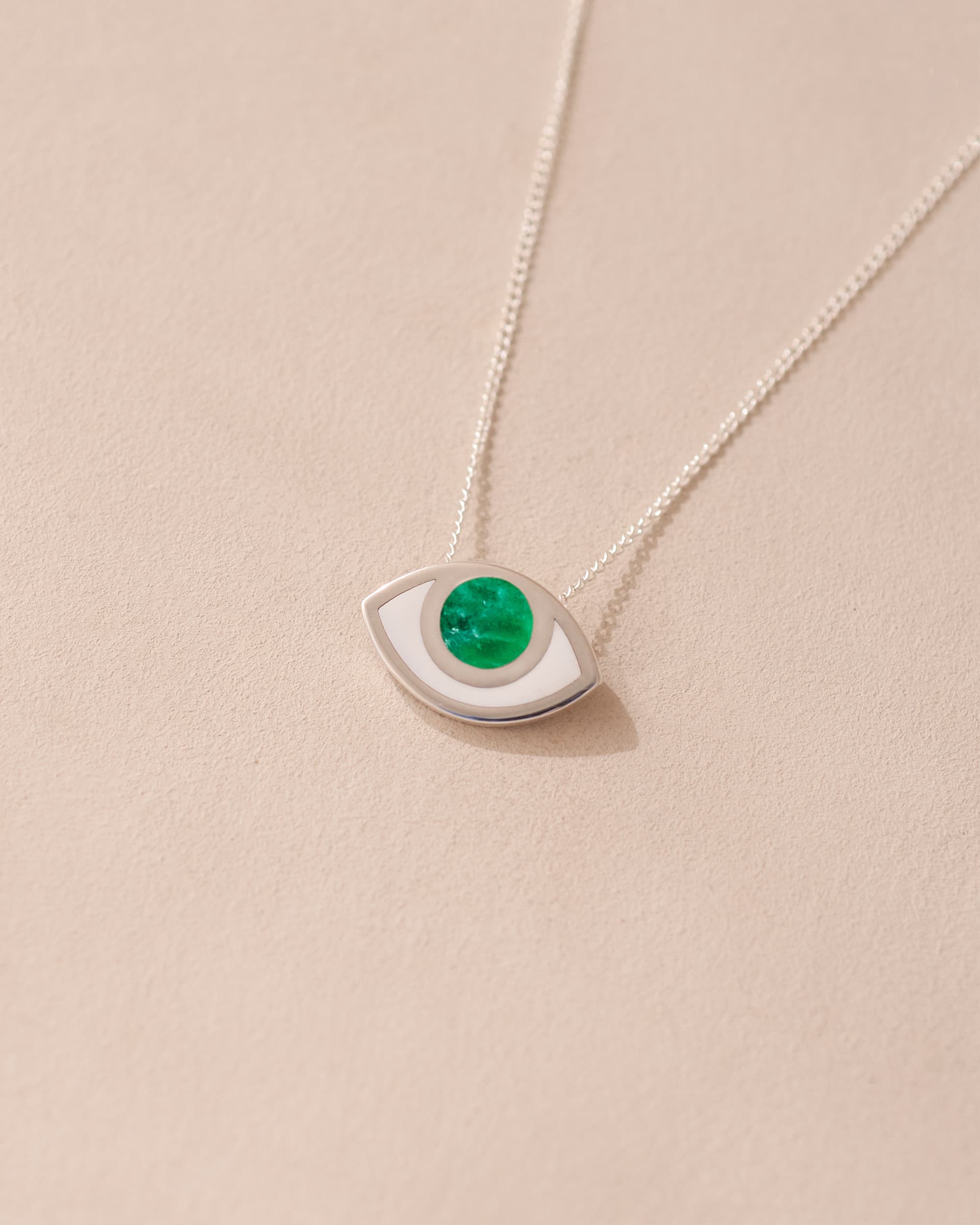 Third Eye pendant - Variscite - Silver