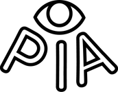 Pia logo in black and white