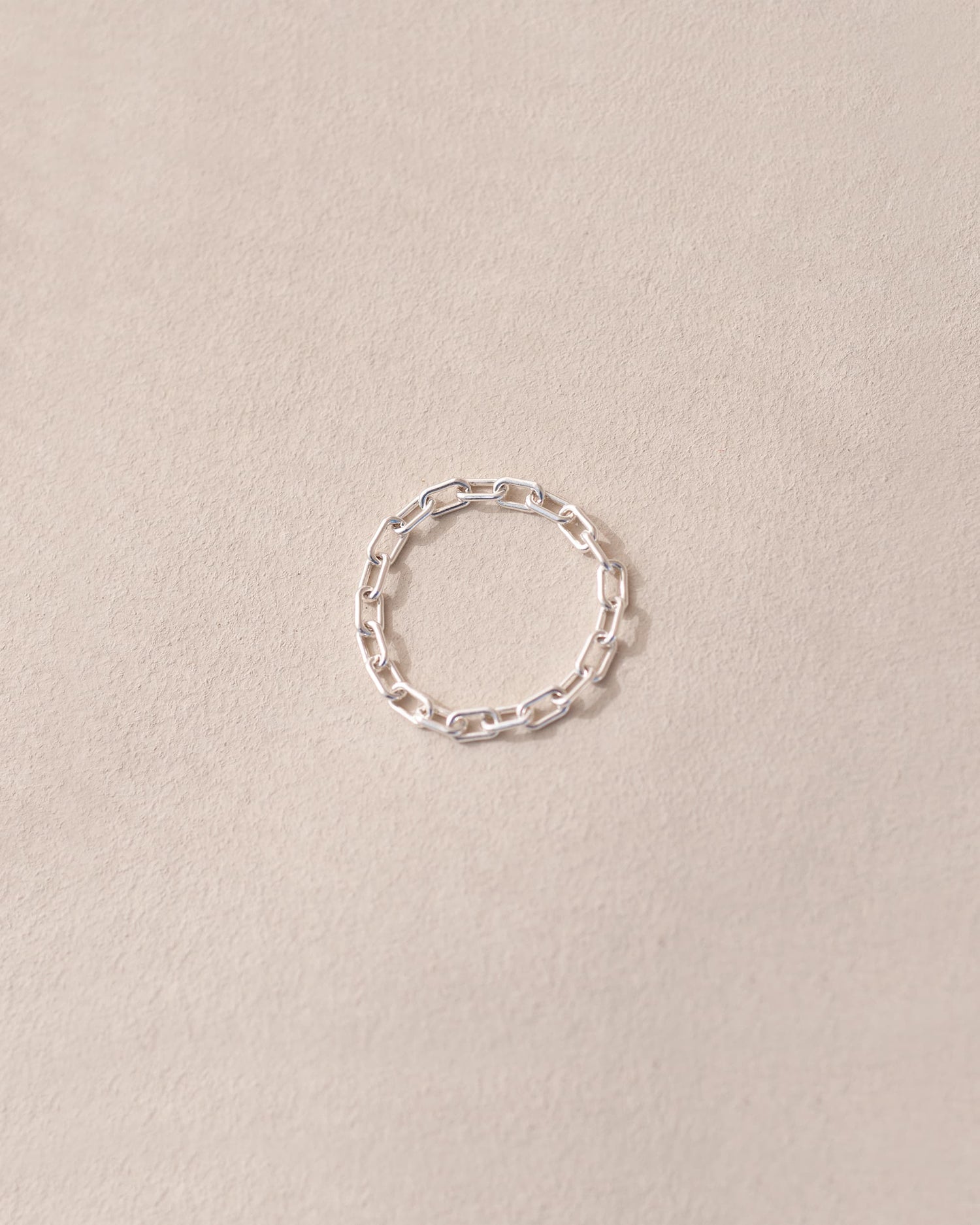 silver chain ring