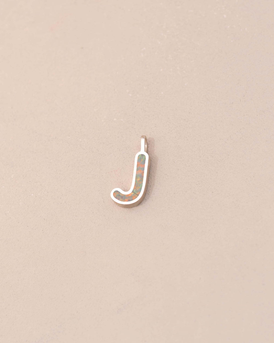 Letter Charm - Jelly Opal - Silver