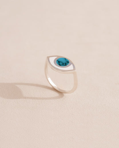 Third Eye ring - Turquoise - Silver