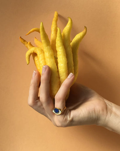 Third Eye ring - Lapis Lazuli - Vermeil