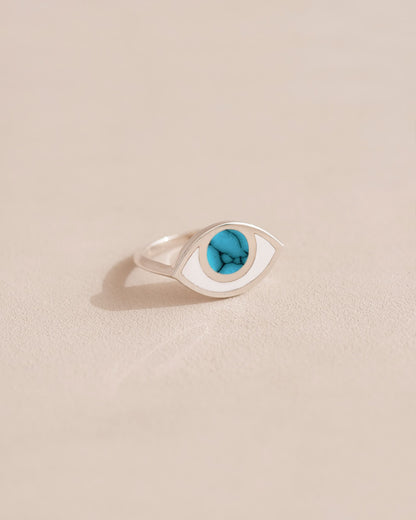 Third Eye ring - Turquoise - Silver
