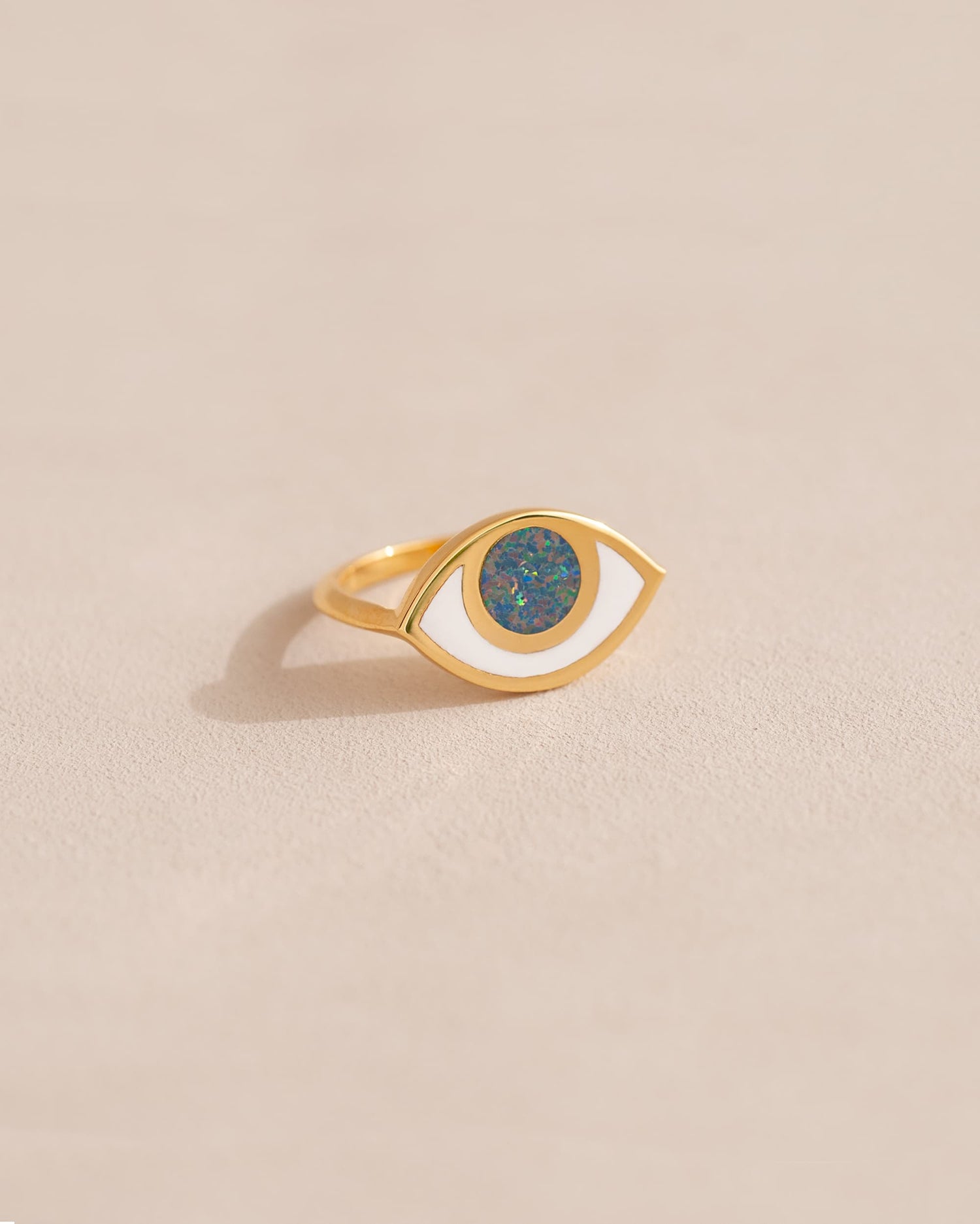 Third Eye ring - Starry Opal - Vermeil