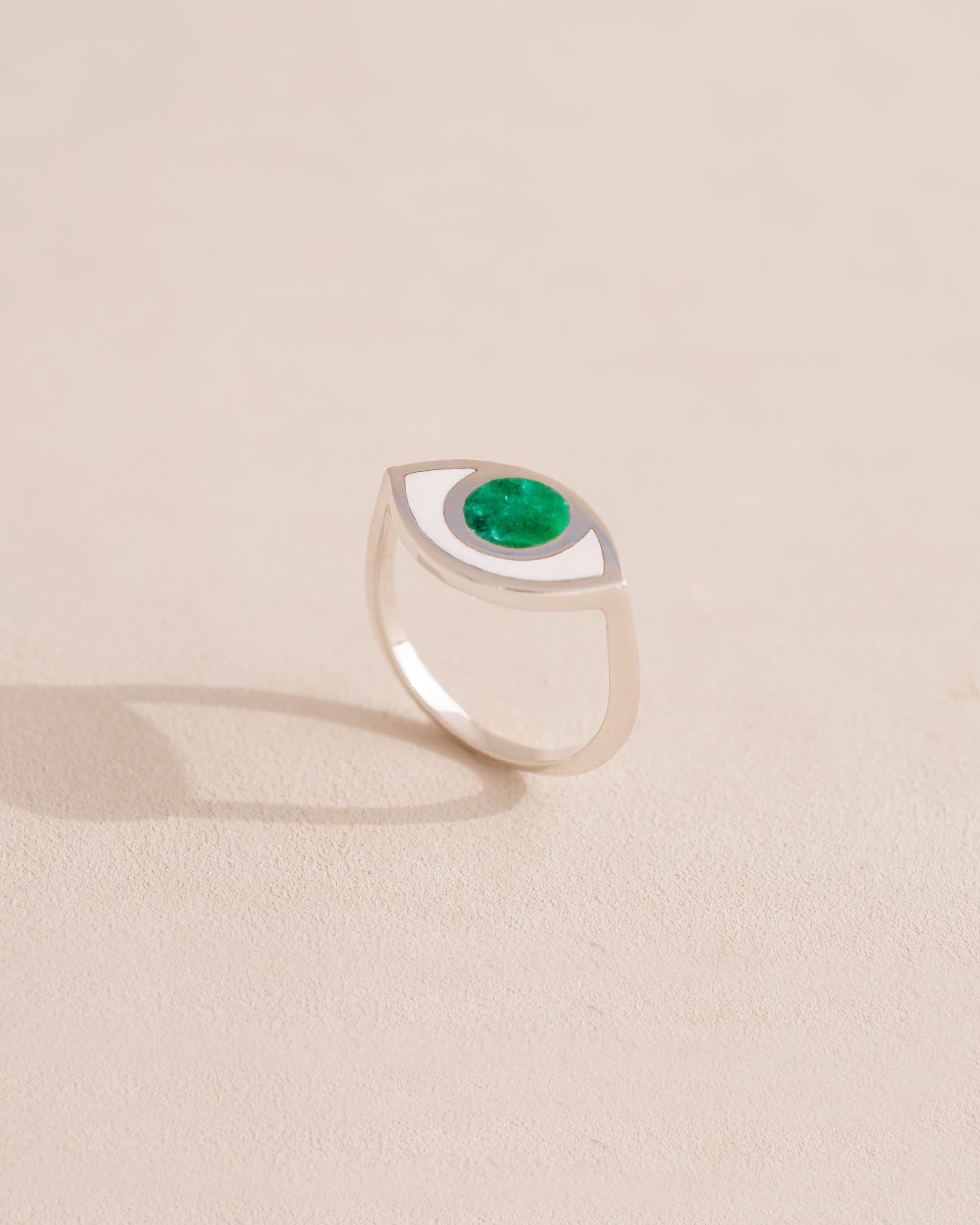 Third Eye ring - Variscite - Silver