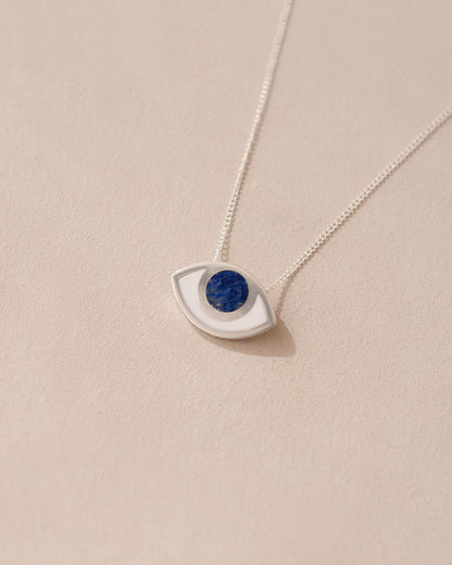 Third Eye pendant - Lapis Lazuli - Silver