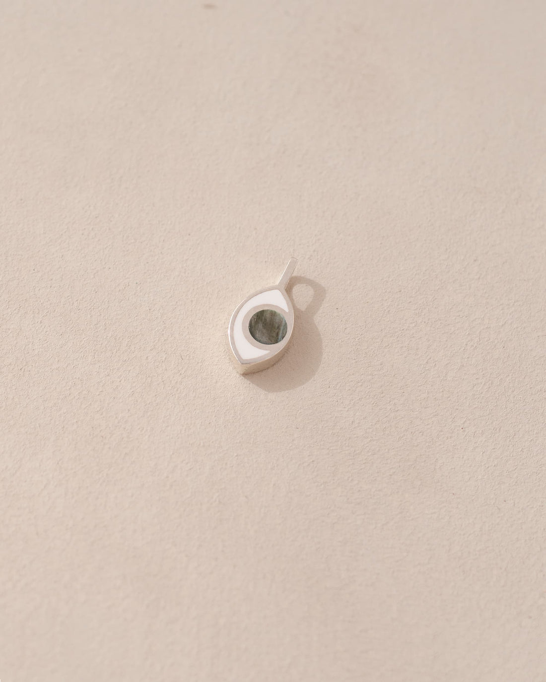 Third Eye charm - Labradorite - Silver
