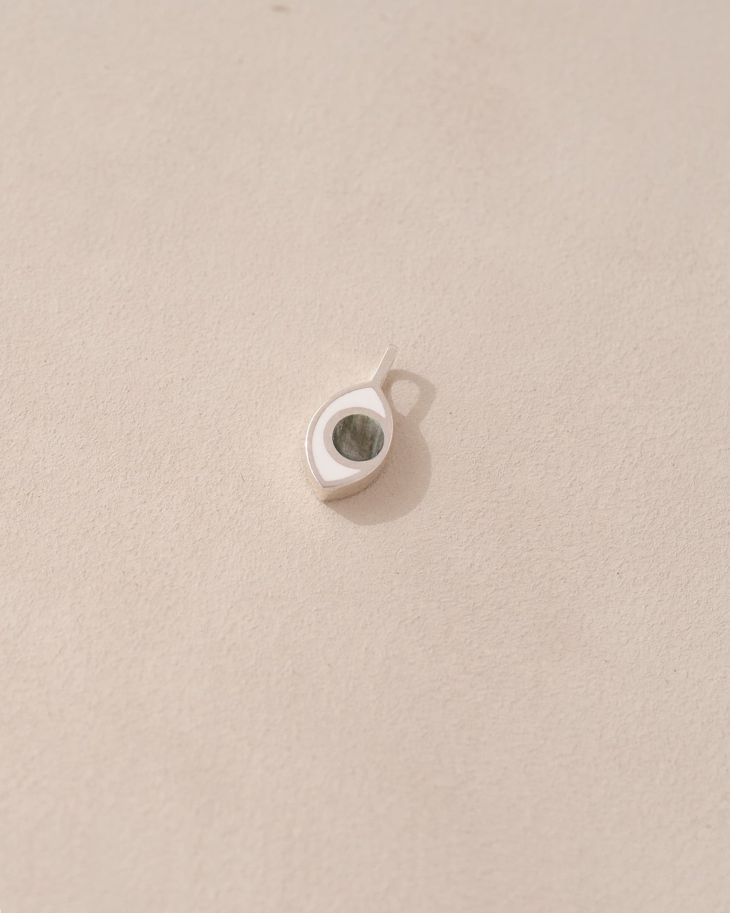 Third Eye charm - Labradorite - Silver