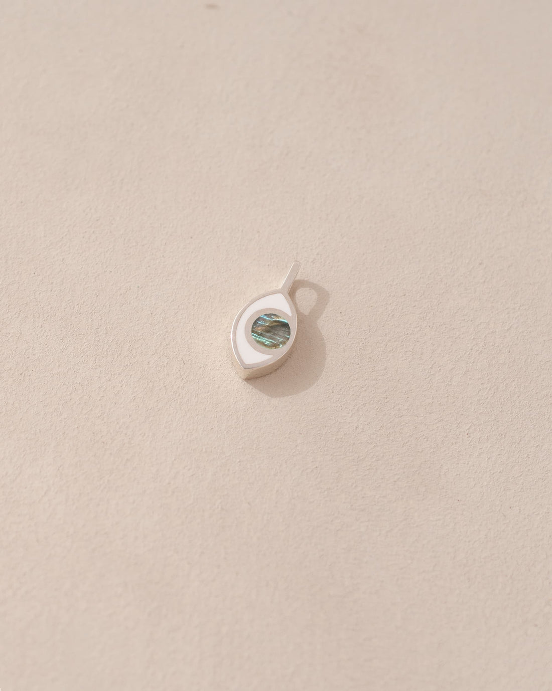 Third Eye charm - Labradorite - Silver