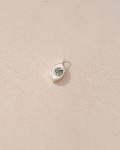 Third Eye charm - Labradorite - Silver