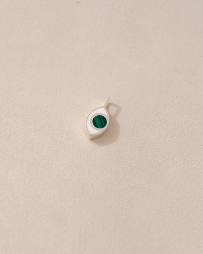 Dije de tercer ojo - Cornalina - Oro amarillo de 14 quilates