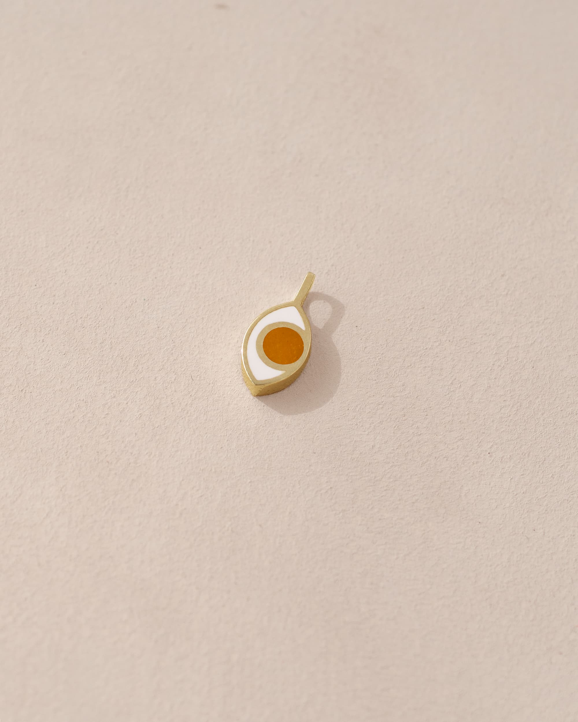 Third Eye charm - Mookaite - 14K Yellow Gold