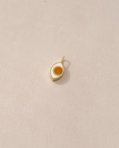 Dije de tercer ojo - Cornalina - Oro amarillo de 14 quilates