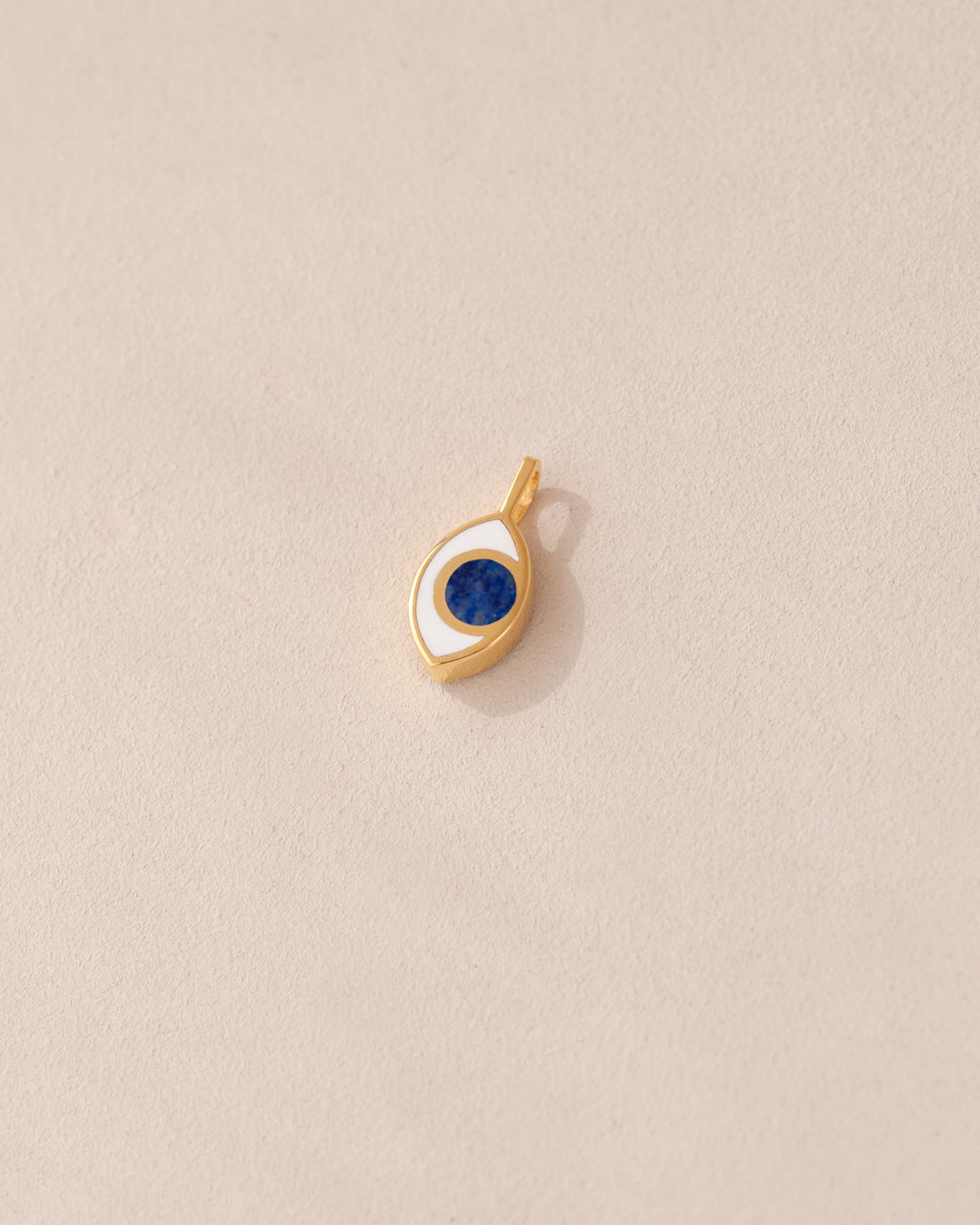 Third Eye charm - Lapis Lazuli - Vermeil