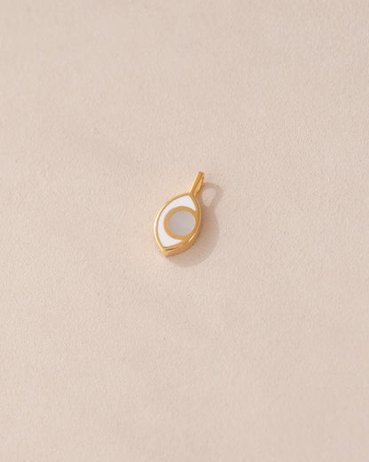 Dije de tercer ojo - Cornalina - Oro amarillo de 14 quilates