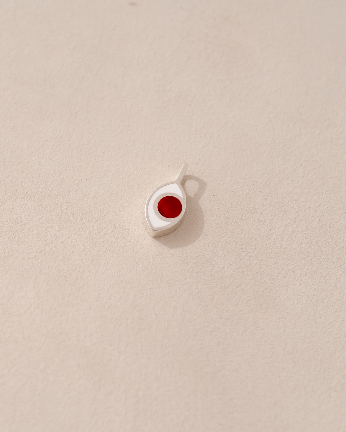 Third Eye charm - Carnelian - Silver