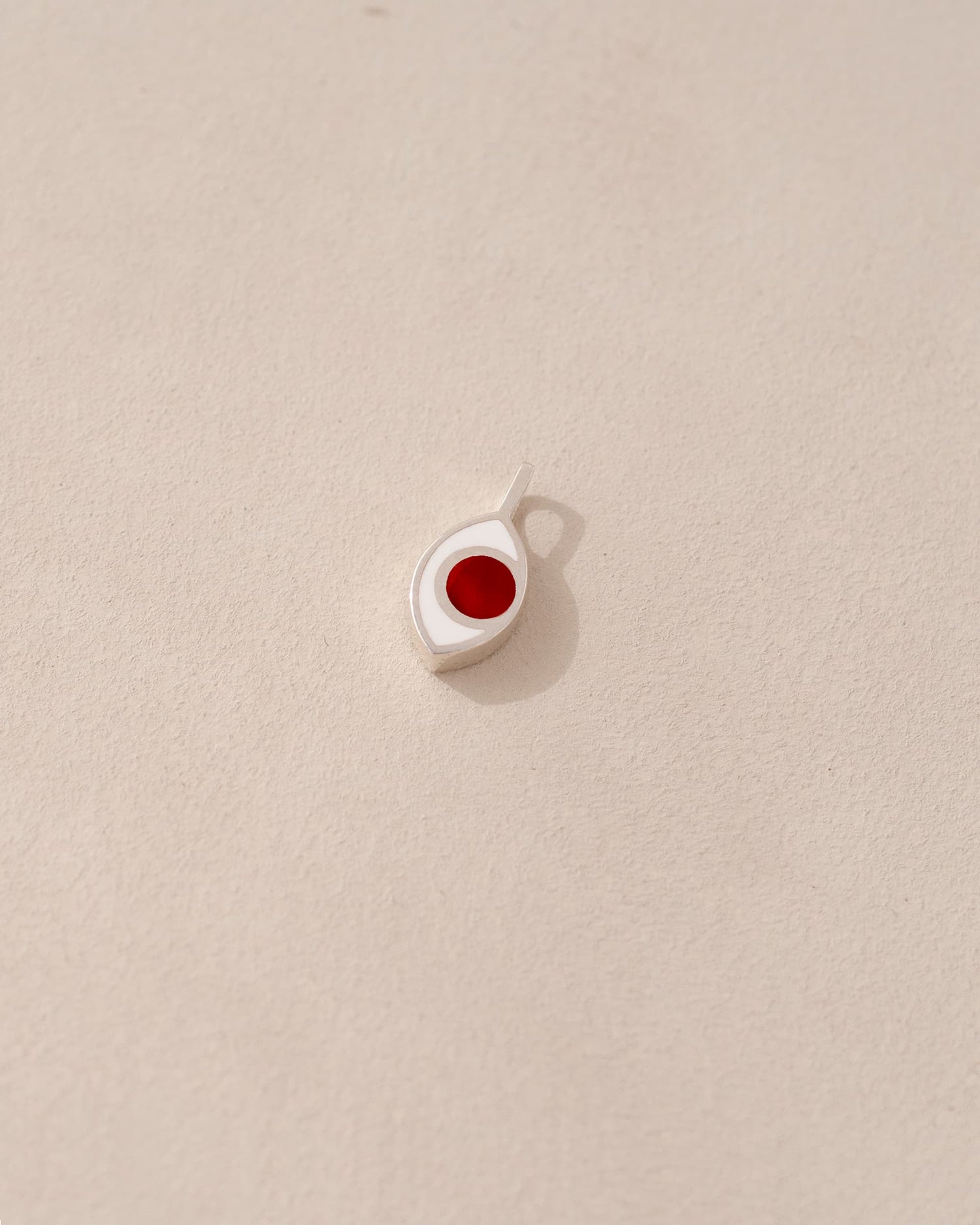 Third Eye charm - Carnelian - Silver