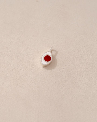 Dije de tercer ojo - Cornalina - Oro amarillo de 14 quilates