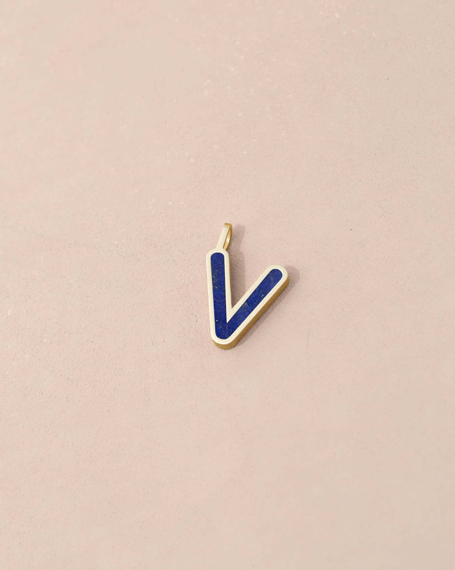 Blue and gold letter &