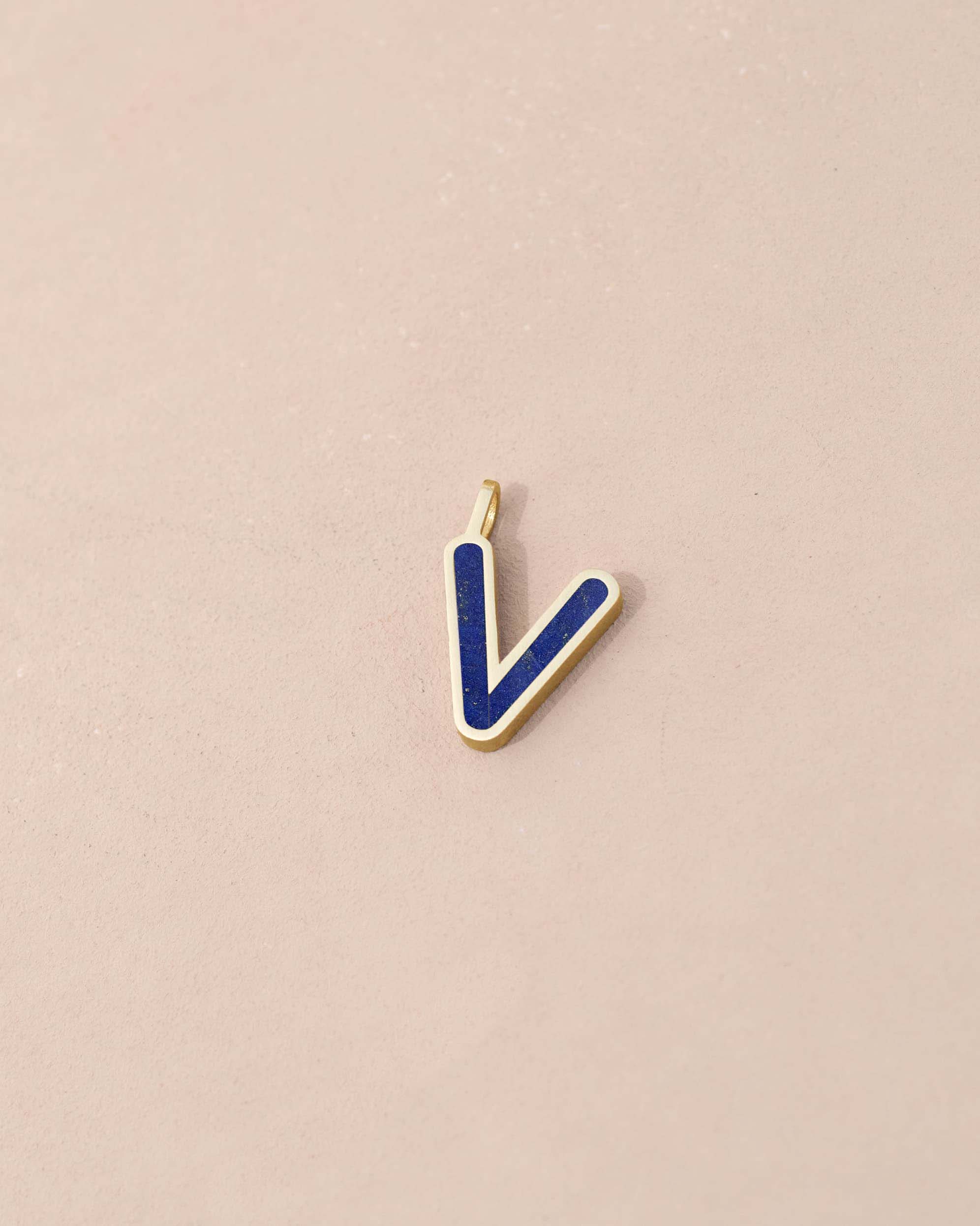 Blue and gold letter &