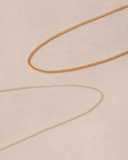 Curve chain - 14K Yellow gold