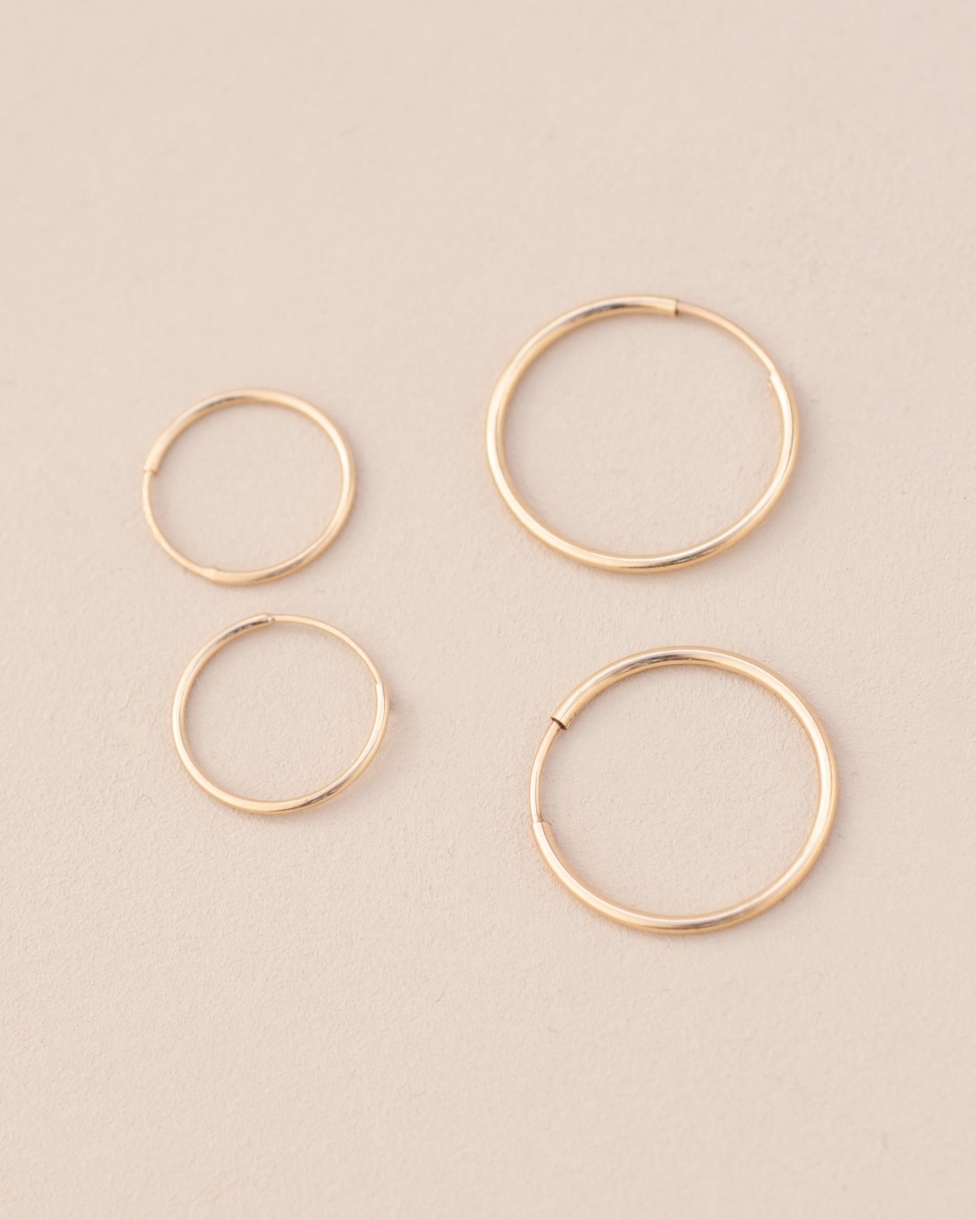 Endless Hoops - 14K Yellow Gold