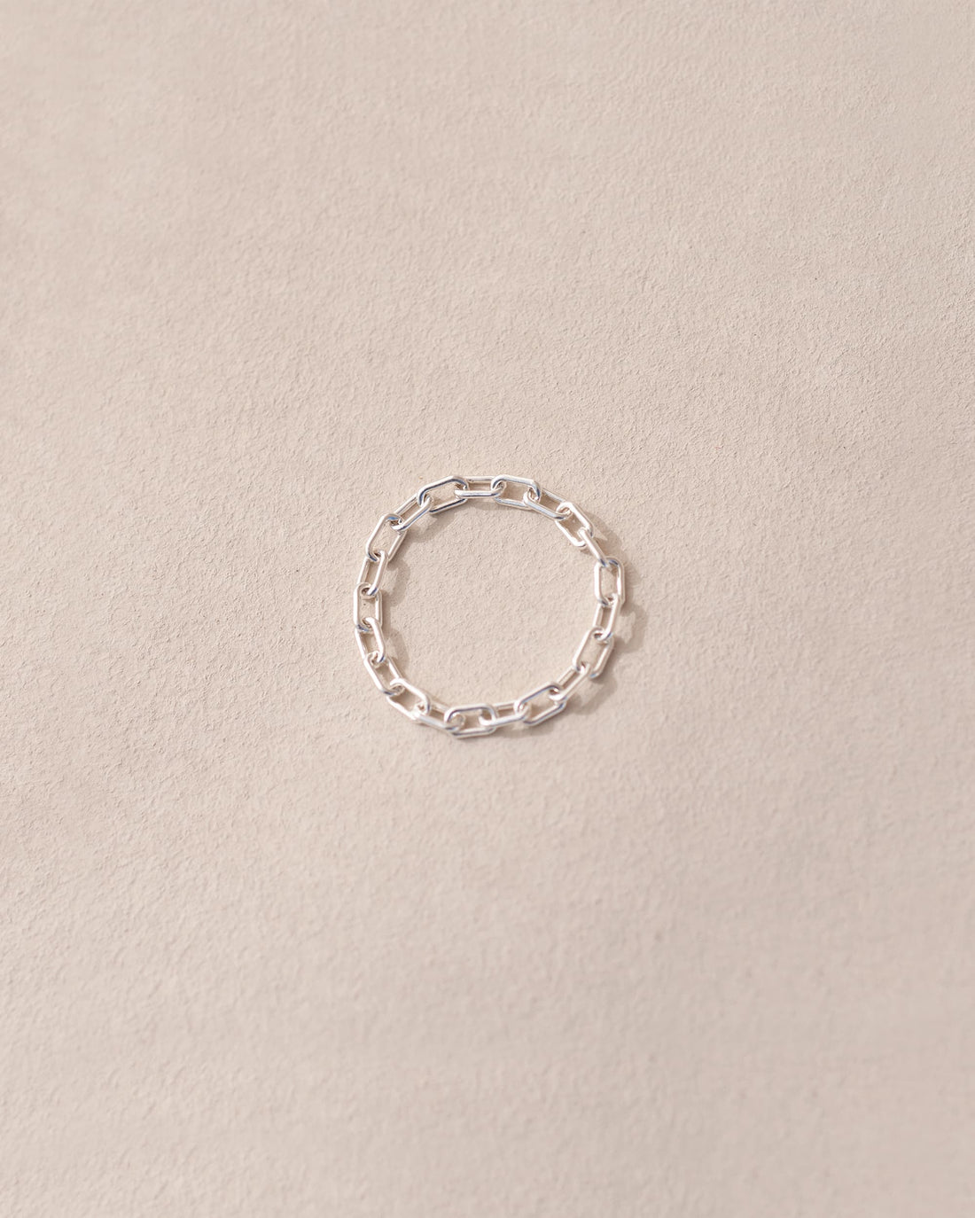 Cable Chain Ring - Silver